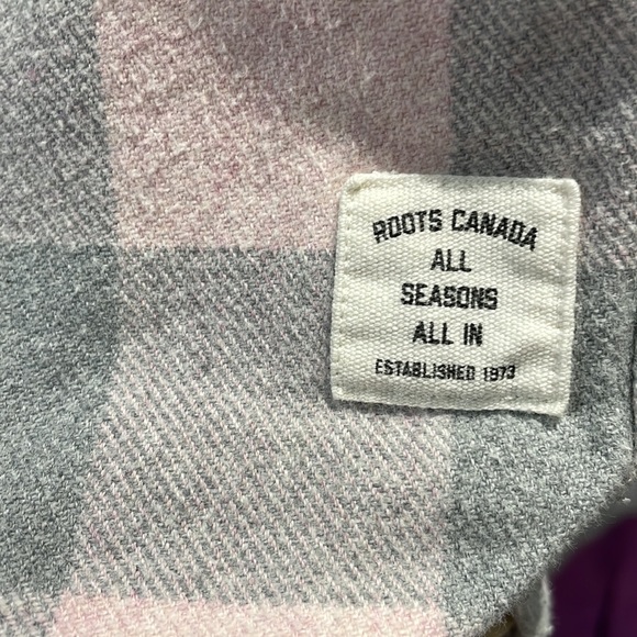 Roots flannel button up top - Picture 5 of 7